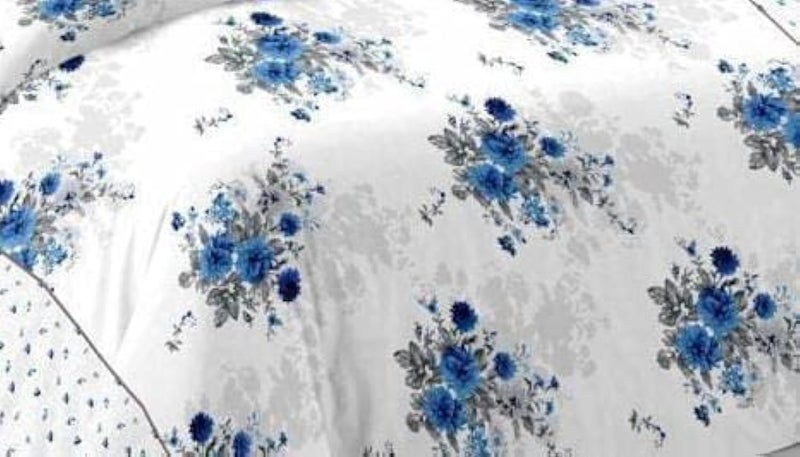 STARNSTYLE King Size Twill Cotton Double Bedsheet with 2 Pillow Covers - 300 TC Premium Floral Design - Image 2